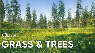 Quickly Scatter Grass and Trees on Terrain in Unity [upl. by Elayor909]