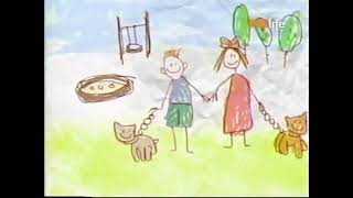 Babytv Magic Lantern  Drawings 2 Boy and Woman with Cats at the Park and Cow outside a House [upl. by Notsrik]