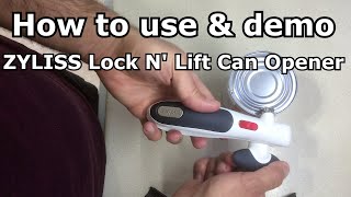 How to use ZYLISS Lock N Lift Can Opener [upl. by Annahoj]