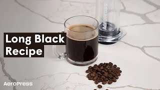 AeroPress Recipe How to Make daddygotcoffees Long Black Coffee [upl. by Elwyn]