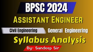 BPSC AE VACANCY 2023  General Engineering Analysis  How to Prepare bpsc ae general engineering [upl. by Aicirt]