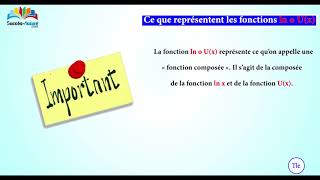 Les fonctions composées avec ln  ln o Ux 13 [upl. by Nonnair]