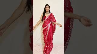 open pallu in 3 different ways sareedrapping [upl. by Ardried]