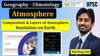 Structure amp Composition of Atmosphere Insolation  Climatology  Geography  UPSC  Adil Baig [upl. by Lalla40]