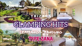 TRIZARA RESORT GLAMPING LEMBANG  GLAMPING MEWAH 1JUTAAN  REVIEW KAMAR TYPE ZANA [upl. by Ayotol]