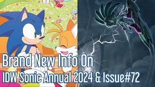 Brand New Info On IDW Sonic Annual 2024 amp Issue 72 [upl. by Idorb168]