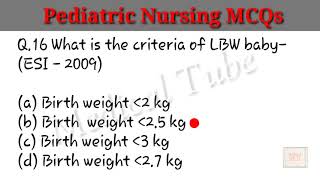 Pediatric Nursing MCQs  Previous Exam Questions Top25  CHO Preparation  FNP [upl. by Nwahsyt]