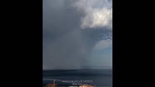 Thunderstorm dowburst at Gythio Mani Peninsula Peloponnese Greece [upl. by Auburta]