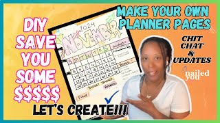 DIY Planner Pages  Easily Track your Budget  Lets Chit Chat [upl. by Udele]