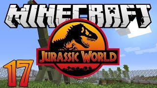 Minecraft Jurassic World  Ep 17  quotHUGE Dinosaur Cagequot Rexxit Modpack [upl. by Duile]