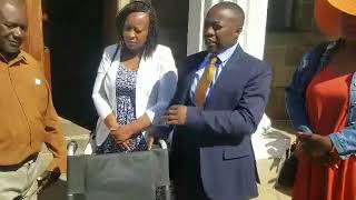 Harare Mayor Cllr Jacob Mafume presented a wheelchair to a Budiriro 4 resident Florence Daka 42 [upl. by Allistir]