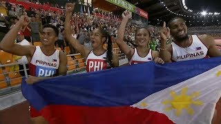 Redemption for Eric Cray PH team in mixed relay  2019 SEA Games [upl. by Zeret]