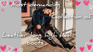 lavishing style highheelboots fashion womensboots leatherhighboots [upl. by Cindie]