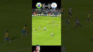 Brazil vs argentina worldcup football fifaworldcup viralvideo shorts [upl. by Enyr]