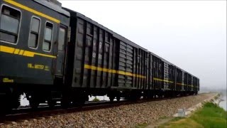 HD China Railway 南同蒲線 解県永済 客レ・荷レ Trains at Yuncheng Shanxi China [upl. by Vandyke]