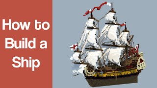 How to Build a Ship in Minecraft [upl. by Ydarb64]