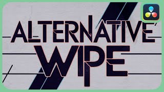 Alternative Wipe Transition  DaVinci Resolve [upl. by Leta]