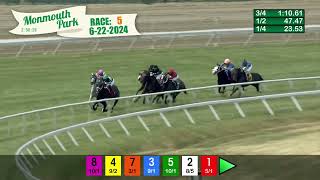 MONMOUTH PARK 62224 RACE 5 [upl. by Gruber]