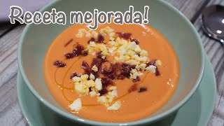 SALMOREJO EN MONSIEUR CUISINE Mambo y Thermomix RECETA MEJORADA [upl. by Attenol470]