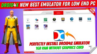 How to install Droid4x Emulator  New Best Emulator For Low End PC 1GB Ram Without Graphics Card [upl. by Apps]