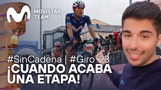 ¿Qué ocurre cuando acaba una Etapa del Giro de Italia  SinCadena  Movistar Team  2023 [upl. by Rhiamon]