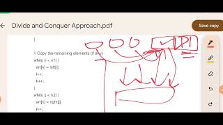 Merge Sort code Divide amp Conquer  EI331  Design amp Analysis of Algorithms  Lec 12 [upl. by Sapphera]