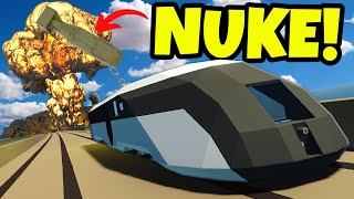 We Used a Rocket Train to Make a NUKE Fly in Stormworks Multiplayer [upl. by Aneehsram687]