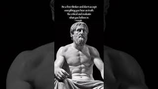 Aristotle Quote Be a Free Thinker amp Evaluate Truth  Critical Thinking Aristotle Wisdom [upl. by Plafker]