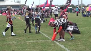 Best 13u Flag Football Player  Red Zone AllStars vs Huron Valley Bengals [upl. by Aven]