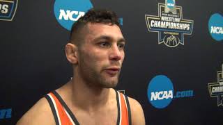 Nick Piccininni Oklahoma State 5th in 2019 NCAAs at 125 [upl. by Ainerol109]