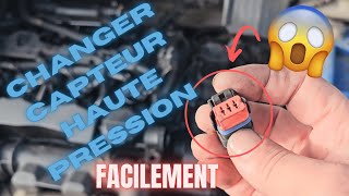 16 hdi CAPTEUR HAUTE PRESSION  CHANGER UN CONNECTIQUE FACILEMENT [upl. by Kerri934]