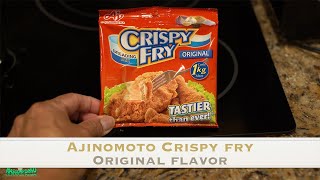 AJinomoto Crispy Fry Original Flavor Breading Mix Test Taste Chicken Wings 4K [upl. by Aneles]