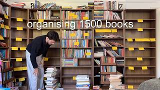 organising 1500 books in my new home library [upl. by Evvy]