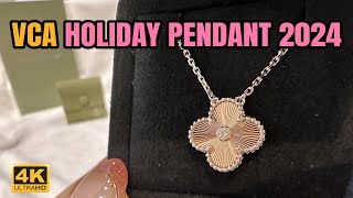 Van Cleef amp Arpels Holiday Pendant 2024  Full Unboxing [upl. by Ahcsas189]