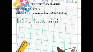 Perhitungan Matrik 3 19 MATEMATIKA DIGITAL 78 [upl. by Haim]