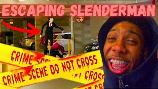 He got knocked out doing this prank Slenderman reaction [upl. by Arekahs]