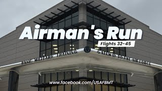 USAF BMT Airmans Run Flights 3245  December 6 2023 [upl. by Nehttam606]