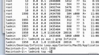 Mac 106 OS X Tutorial  Force Quit an Application in Terminal [upl. by Shultz]