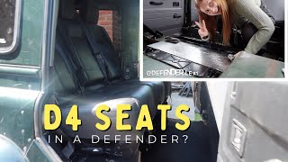 Discovery 4 Seats in a Defender  D4 Middle Row Install [upl. by Teews]