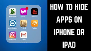 How to Hide Apps on iPhone or iPad [upl. by Aneerhs]