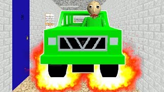 BALDI RAN ME OVER WITH A CAR  New Baldis Basics Mod [upl. by Blackington]