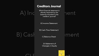 Creditors Journal accounting journal creditors bookkeeping finance [upl. by Levi]