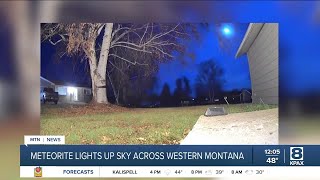 Wednesday morning meteor lights up skies over Western Montana [upl. by Inait]