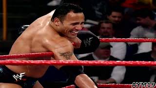 The Rock amp quotStone Coldquot Steve Austin vs Kurt Angle amp Chris Benoit RAW 2192001 Highlights [upl. by Yticilef]