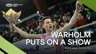 Warholm rules 400m in Lievin  World Indoor Tour 2023 [upl. by Eemla765]