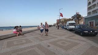 Walking in Sousse Beach in Tunisia [upl. by Dudden]