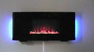 ELECTRIC FLAT PANEL FIREPLACE HEATER [upl. by Kcirtapnhoj301]