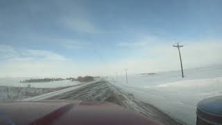 North Dakota Frac Sand Hauling in the Winter [upl. by Libby938]