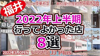 【福井のグルメ】 2022年上半期 行ってよかった福井の飲食店8選 オススメ グルメ ランチ レストラン 食堂 カフェ テイクアウト 北陸グルメ 福井県グルメ まとめ動画 [upl. by Airpac]