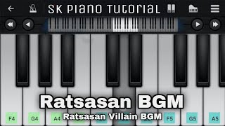 Ratsasan BGM quotfrom Ratsasan Villain BGMquot PIANO TUTORIAL [upl. by Eniamurt]